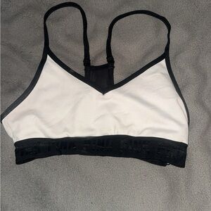PINK Victoria's Secret Black and White Sports Bra